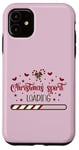 Coque pour iPhone 11 Drôle et mignon de Noël en forme de canne à sucre d'orge