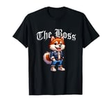 Pomsky Dog The Boss Cool Jacket Outfit Dog Mom Dad T-Shirt