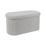 Paris Prix - Banc Coffre Pliable 'Pills' 76cm Gris