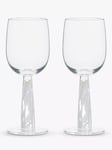 Anton Studio Designs Björn Wine Glasses, Set of 2, 400ml, Clear/White