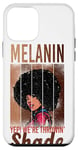 iPhone 12 mini Black Pride Melanin Throwin' Shade Skin Tone Color Afro Girl Case