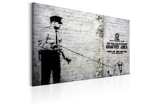 Taulu Graffiti Area (Police and a Dog) by Banksy 120x80 - Artgeist sp. z o. o.