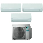 Daikin - trial split inverter climatiseur siesta série 9+9+9 avec 3amxf52a r-32 wi-fi en option 9000+9000