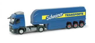 HERPA - Camion avec remorque 3 essieux MERCEDES Actros entreprise SCHREINER -...