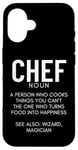 Coque pour iPhone 16 Définition du chef Funny Cook Cooking Chefs