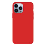 Coque silicone unie Mat Rouge compatible Apple iPhone 13 Pro Max - Neuf