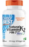 Doctor'S Best, Vitamine K2 Naturelle, MK-7 Avec Menaq7, 100Mcg, 60 Capsules Végé