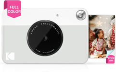 Printomatic Appareil Photo Numérique À Impression Instantanée Couleurphotos De Haute Qualité Sur Papier Autocollant Zink 2 X 3""5 Mp,Portable,Cadeau Créatif Pour Anniversaire,Noëlgris