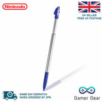 3DS XL LL Stylus Blue & Silver Metal Retractable Touch Pen for Nintendo