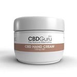 CBD Guru 100mg CBD Hand Cream 50ml with Shea Butter - Hand Cream for Very Dry Hands, Repair, Protect and Nourish with Fast Absorbing Mousturuser with Non-Greasy Residue