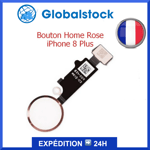 Bouton Home Principal avec Nappe Flex pour iPhone 8 Plus - Rose Doré