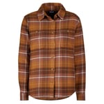 Patagonia Patagonia W' S Fjord Flannel Shirt - Happy Camper: Shelter Brown - Dam - L- Naturkompaniet