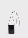 Gerard Darel Lady Phone Leather Bag, Black