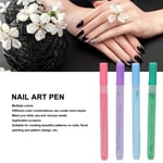 4pcs Nail Polish Pens DIY Fast Drying Multiple Colors Nail Art Pen Nail Pain GF0