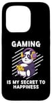 Coque pour iPhone 15 Pro Le jeu Kawaii Panda est mon secret pour trouver le bonheur