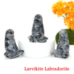 Statue de mini déesse en cristal naturel pour la décoration intérieure,sculpture de méditation,artisanat mythique,guérison Reiki,amour de la terre,mère,femme enceinte - Type Black Labradorite-10 pcs