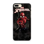 ERT GROUP Coque de téléphone Portable pour Apple Iphone 7 Plus/ 8 Plus Original et sous Licence Officielle Marvel Motif Spider Man 007 adapté à la Forme du téléphone Portable, Coque en TPU