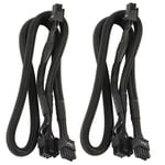 2Pack 8 PIN TO Dual 8 Pin 6 PIN PCIE VGA  Supply Cable for  Supernova3691