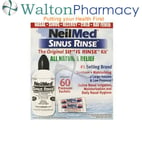 NeilMed Sinus Rinse Original Kit 60 Squeeze Bottle 60 Sachets saline nasal