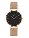 Daniel Wellington Petite 28 Melrose Rg Black Guld