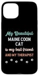 Coque pour iPhone 15 Plus Maine Coon Cat, maman, père, propriétaire, amoureux, thérapeute et ami