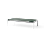 &Tradition Sett LN12 sofabord Verde guatemala-dark chrome