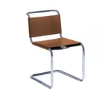 Knoll - Spoleto Chair, Warm Beige - Ruokapöydän tuolit - The Design Department - Ruskea - Nahka/Metalli/Synteettinen