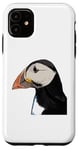 iPhone 11 Puffin Auks Seabird Lunde alken Wildlife Animal Illustration Case