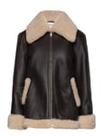 Malina Alisson Over D Shearling Jacket Brun