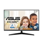 ASUS VY279HE - Ecran PC 27" FHD - Dalle IPS - 16:9 - 1ms - 75Hz - 1920x1080 - 250cd/m² - HDMI et VGA - Bords fins - Flicker Free - Fixation VESA - AMD FreeSync - Filtres de lumière bleue