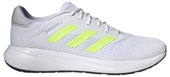 adidas Mixte Response Runner Shoes Chaussures de Course, Cloud White/Lucid Lemon/Dash Grey, 43 1/3 EU