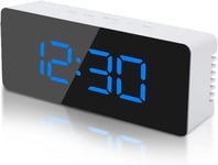 Mirror Alarm Clock, LED Digital Alarm Clock, Bedside Alarm Clock, Battery Mains