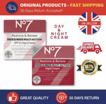 2 x No7 Restore and Renew Face and Neck Multi Action Night & Day Cream 50ml