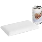 Pack 2 Oreiller Enfant 6 cm Confort 70X35 - Mousse a memoire de forme. Dehoussable. Ergonomique. Son premier Oreiller