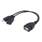 4NB103146-Câble adaptateur Micro USB vers USB 2.0 OTG, pour Amazon Fire TV, téléphone portable, tablette PC