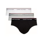 Tommy Hilfiger - Men's Underwear Multipack - Medium Rise - Calvin Klein Briefs 3 Pack - Signature Waistband Elastic - Black/White/Grey - Size XXL