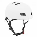 Casque velo-trottinette adulte urbain-city cb01 blanc taille l reglage molette