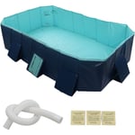 Piscine pliable surdimensionnée, gonflage gratuit pour la maison et l'extérieur, 2.6m / 8,53 pieds - Jeffergarden