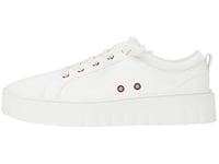 Roxy Femme Sheilahh Chaussures de Sport à Plateforme à Enfiler Basket, Blanc, 36 EU