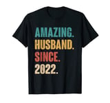 2nd Year Wedding Anniversary Epic Amazing Husband Since 2022 T-Shirt