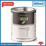 Paint Factory White Radiator Gloss Tin Paint Interior Exterior Fast Drying 300ml