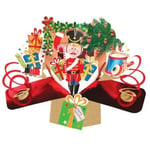 Second Nature 3D Pop Up Christmas Card - Nutcracker with Happy Christmas