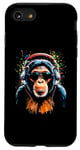 iPhone SE (2020) / 7 / 8 Funky DJ Monkey with Shades and Headphones Case