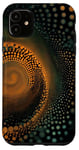 iPhone 11 Enchanting Spiral Dot Art Designs Case