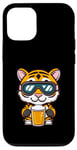 Coque pour iPhone 12/12 Pro Ski Tiger avec bière | Apres Ski Comic