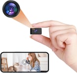 Mini Caméras Espion WiFi Camera Espion,Caméra Cachée,1080P Intérieure/Extérieure sans Fil Portable Micro Camera,Angle Ultra Large avec Détection de Mouvement,Real-Time Viewing avec APP