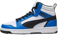 Puma Jalkineet Rebound V6 Mid Jr White Blue Black 393831 06 393831 06/5.5