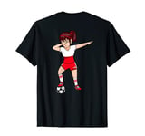 Dabbing Soccer Girl Poland Jersey Polish Football Fans Art T-Shirt