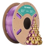 PLA filament 1.75mm Silk, ENISINA Filament PLA Brillant pour imprimante 3D FDM,Précision Dimensionnelle +/- 0.03mm,1kg / 2.20lb(Or & Violete )