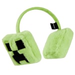 Minecraft Ear Muffs Kids - Creeper Winter Accessories Warm Cosy Earmuffs for School Travel Days Out - Gifts for Gamers